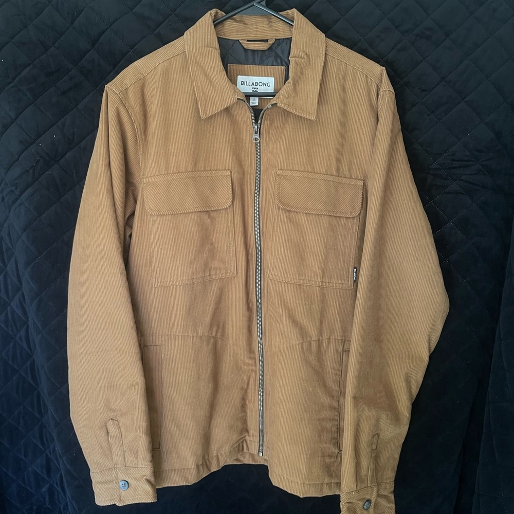 NWT Billabong Brown Insulated Corduroy Jacket